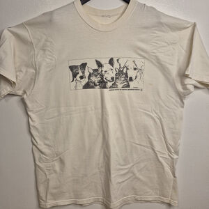 Vintage Humane Society Central Deleware County T-Shirt 1990s Dog Cat Size 2XL
